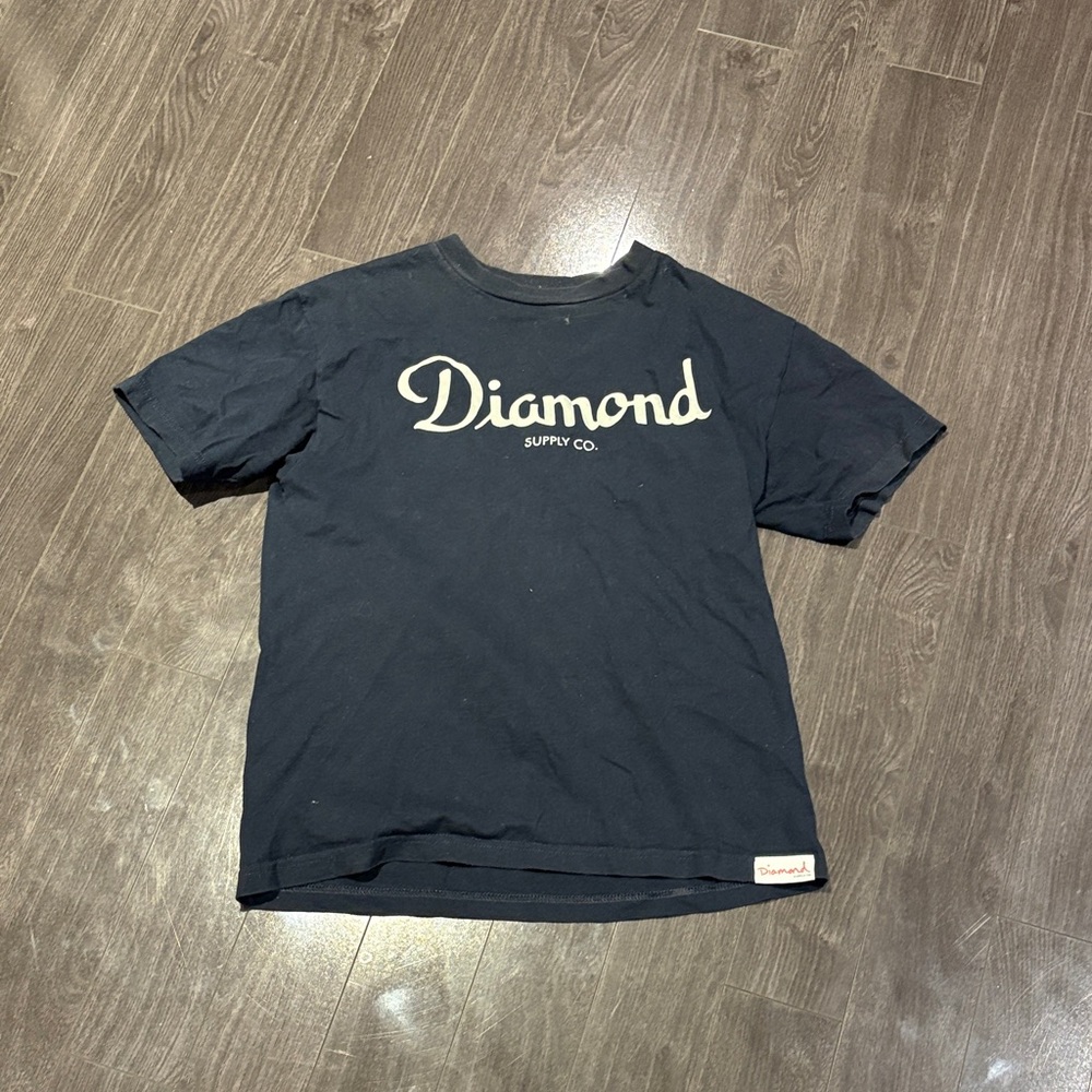 Diamond Supply Co. Black Tee with White Logo